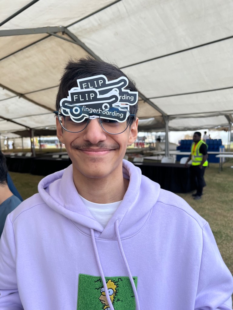 Customer having fun at Pop Con 2024 held at Sky Dive Dubai