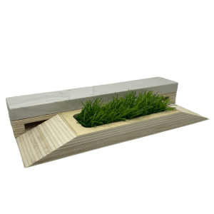 Fingerboard skatepark obstacle with marble